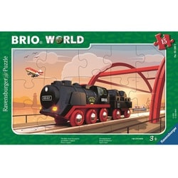 05599 9 夕暮れの蒸気機関車 [ジグソーパズル 15ピース （完成サイズ：250×145mm）]