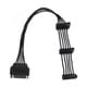 SATA用電源3分岐ケーブル 下L型コネクタ 23cm S3-1504SALB