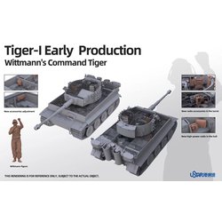 ヴィットマン戦記 タイガーI型 1/48 プラモデル完成品 ノルマンディー