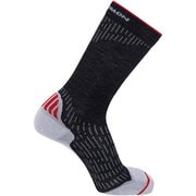ULTRA CREW LC1974700 DEEP BLACK/ALLOY/GOJI BERRY Mサイズ(24.5-26.5cm) [ランニングソックス ユニセックス]