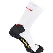SPEEDCROSS CREW LC1973500 WHITE/DEEP BLACK/EMPIRE YELLOW Mサイズ(24.5-26.5cm) [ランニングソックス ユニセックス]