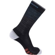 PREDICT CREW LC1972100 DEEP BLACK/PACIFIC/CHERRY TOMATO Lサイズ(27-29cm) [ランニングソックス ユニセックス]