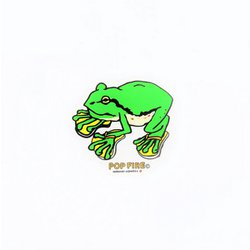 OUTDOOR STICKER 4 PS0010 カエル [アウトドア ロゴステッカー]