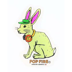 OUTDOOR STICKER 05 PS0012 ウサギ [アウトドア ロゴステッカー]