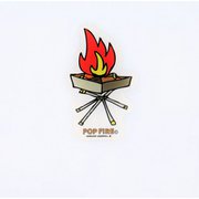 OUTDOOR STICKER 7 PS0017 タキビ [アウトドア ロゴステッカー]