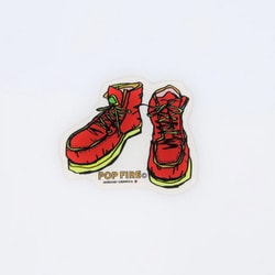 OUTDOOR STICKER 1 PS0019 ブーツ [アウトドア ロゴステッカー]