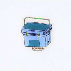 OUTDOOR STICKER 7 PS0023 クーラー [アウトドア ロゴステッカー]