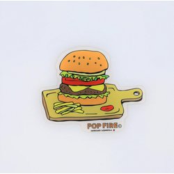 OUTDOOR STICKER 2 PS0024 バーガー [アウトドア ロゴステッカー]