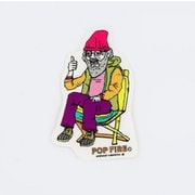 OUTDOOR STICKER 3 PS0044 グランパ [アウトドア ロゴステッカー]