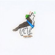 OUTDOOR STICKER 6 PS0046 オオカミ [アウトドア ロゴステッカー]