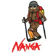 GFNU74N2 NANGA×ウシオダヒロアキ ステッカー HYKE [アウトドア ロゴステッカー]