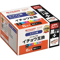 互換インクカートリッジ エプソン イチョウ ITH-6CL＋BK 6色（ブラック/シアン/マゼンタ/イエロー/ライトシアン/ライトマゼンタ）＋ブラック ヨドバシカメラ限定パック YCP-EITH6P＋BK