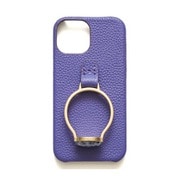 Ha-2109-050 BLBerry [ジェムストーンリングケース iPhone 13 mini用 ブルーベリー]