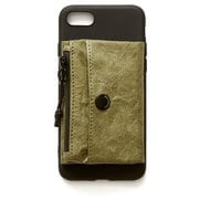 SC-08-080 KH [シェイクジップポーチケース iPhone SE（第3世代）/SE（第2世代）/8/7用 カーキ]