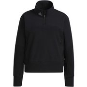AD22FW VW474 HM5315 BK J/XL [ウィメンズ ファブリックミックス 長袖 撥水フリースハーフジップジャケット ブラック J/XL]