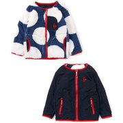 キッズエルモフリースリバーシブルブルゾン Kid's Elmo Fleece Reversible Blouson CH24-1046 Dots/Nv Lサイズ [アウトドア ジャケット キッズ]