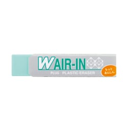 プラスチック消しゴム Wエアイン グリーン もっとあんしん ER-060WN