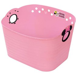 やわらか バケツ ミニーマウス ピーチピンク SQ16