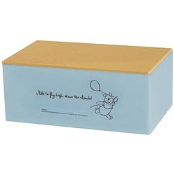 マスクケース ヒトハコ くまのプーさん ブルー I×L-fri