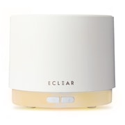 加湿器 アロマディフューザー 卓上 100ml 約8時間連続加湿 超音波振動方式 USB給電 円柱型 ホワイト HCE-HU2203UWH