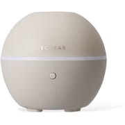 HCE-HU2202UGY [加湿器 アロマディフューザー 卓上 80ml 約7時間連続加湿 超音波振動方式 USB給電 丸型 グレー]
