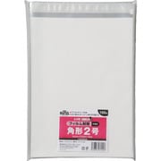 キングコーポ フィルム封筒 角2 片面 白 テープ付 100枚 FFWK2Q100