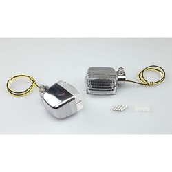 ウインカーランプ #470 角タイプ 2個セット シルバーボディー/クリアレンズ 219-5190