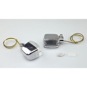 ウインカーランプ #470 角タイプ 2個セット シルバーボディー/クリアレンズ 219-5190