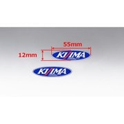 305-6560 [ステッカー ”KIJIMA”ロゴ ブルー 小：55mm×12mm 2枚]