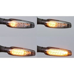 ウインカーランプ TRシーケンシャル2 LED クリアレンズ 12V5.3W 2個セット 219-5177A