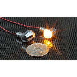 ウインカーランプ Nano シングル メッキ アンバー 2個セット 219-5195