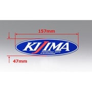 305-6570 [ステッカー ”KIJIMA”ロゴ ブルー 大：157mm×47mm 1枚]