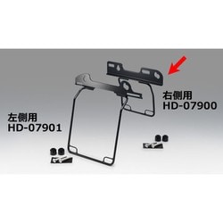 サドルバッグガード ブラック FXBB 右側 スチール製ブラック仕上げ HD-07900