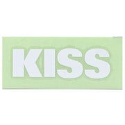 K1492 [KISS Racing チームステッカー：白文字 ロゴ抜き]