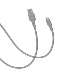 CellCube TSUNAGU 柔らかケーブル mayu（まゆ） USB-A to Lightningケーブル1.0m 墨/カーボンブラック CCCB05-CB