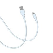 CellCube TSUNAGU 柔らかケーブル mayu(まゆ) USB-A to Lightningケーブル1.0m 白藍/ライトブルー CCCB05-LB