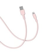 CellCube TSUNAGU 柔らかケーブル mayu(まゆ) USB-A to Lightningケーブル1.0m 薄桜/ライトチェリー CCCB05-LC