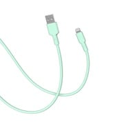 CellCube TSUNAGU 柔らかケーブル mayu(まゆ) USB-A to Lightningケーブル1.0m 百群/ライトグリーン CCCB05-LG