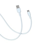CellCube TSUNAGU 柔らかケーブル mayu(まゆ) USB-A to USB-Cケーブル1.0m 白藍/ライトブルー CCCB06-LB