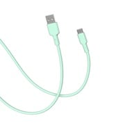 CellCube TSUNAGU 柔らかケーブル mayu(まゆ) USB-A to USB-Cケーブル1.0m 百群/ライトグリーン CCCB06-LG