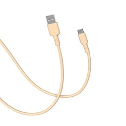 CellCube TSUNAGU 柔らかケーブル mayu（まゆ） USB-A to USB-Cケーブル1.0m 洗柿/ライトオレンジ CCCB06-LO