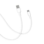 CellCube TSUNAGU 柔らかケーブル mayu(まゆ) USB-A to USB-Cケーブル1.0m 白/ホワイト CCCB06-WH
