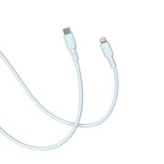 CellCube TSUNAGU 柔らかケーブル mayu(まゆ) USB-C to Lightningケーブル1.0m 白藍/ライトブルー CCCB07-LB