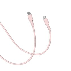 CellCube TSUNAGU 柔らかケーブル mayu（まゆ） USB-C to Lightningケーブル1.0m 薄桜/ライトチェリー CCCB07-LC