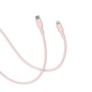 CellCube TSUNAGU 柔らかケーブル mayu(まゆ) USB-C to Lightningケーブル1.0m 薄桜/ライトチェリー CCCB07-LC