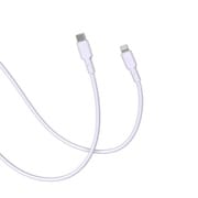 CellCube TSUNAGU 柔らかケーブル mayu(まゆ) USB-C to Lightningケーブル1.0m 白藤/ライトパープル CCCB07-LP