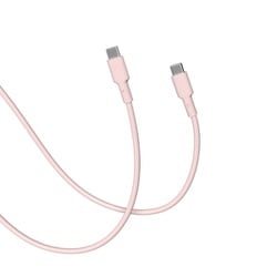 CellCube TSUNAGU 柔らかケーブル mayu（まゆ） USB-C to USB-Cケーブル1.0m 薄桜/ライトチェリー CCCB08-LC
