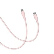 CellCube TSUNAGU 柔らかケーブル mayu(まゆ) USB-C to USB-Cケーブル1.0m 薄桜/ライトチェリー CCCB08-LC