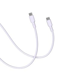 CellCube TSUNAGU 柔らかケーブル mayu（まゆ） USB-C to USB-Cケーブル1.0m 白藤/ライトパープル CCCB08-LP