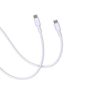 CellCube TSUNAGU 柔らかケーブル mayu(まゆ) USB-C to USB-Cケーブル1.0m 白藤/ライトパープル CCCB08-LP